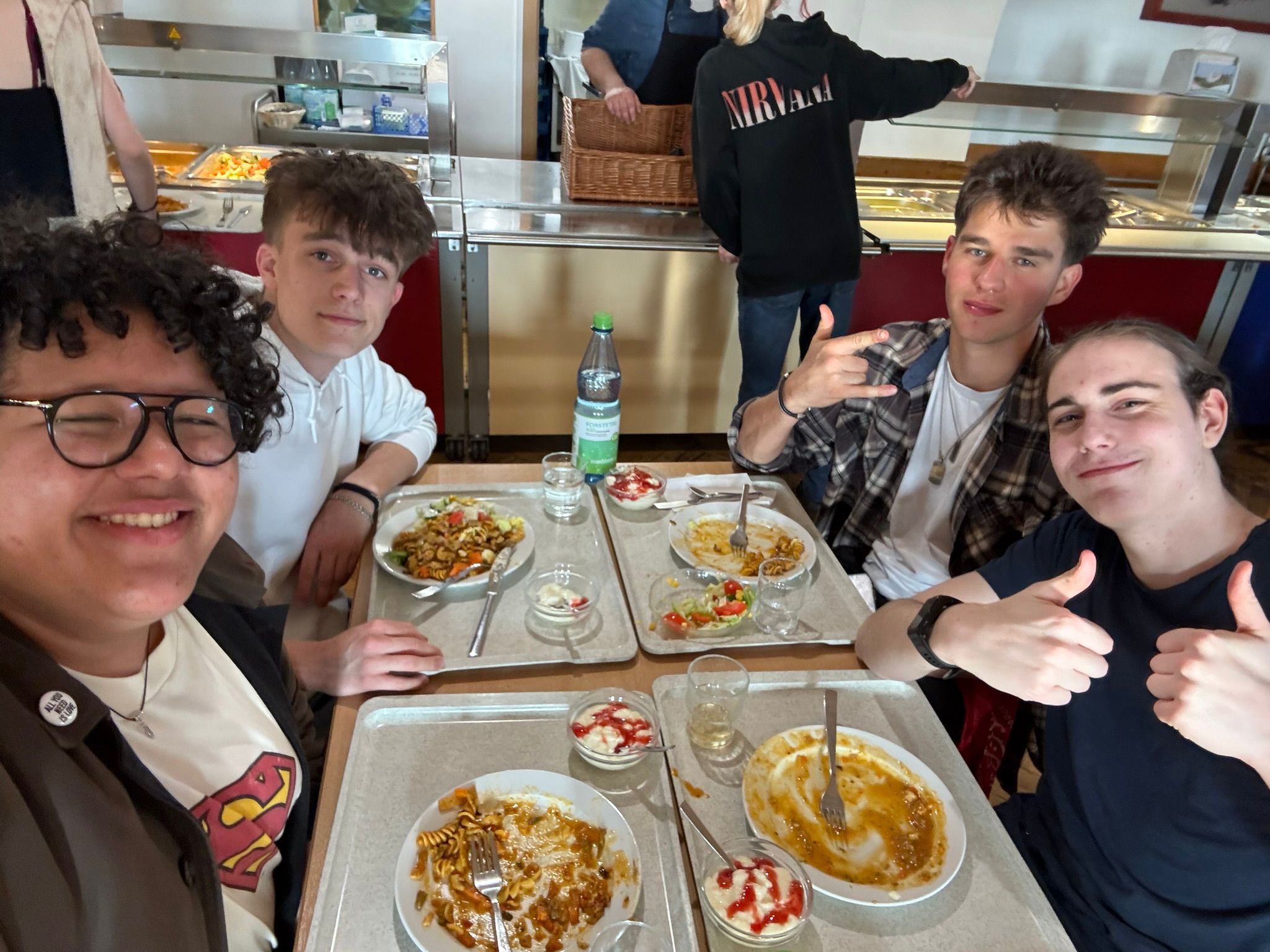 Mittagessen während der Orchesterfahrt 2026