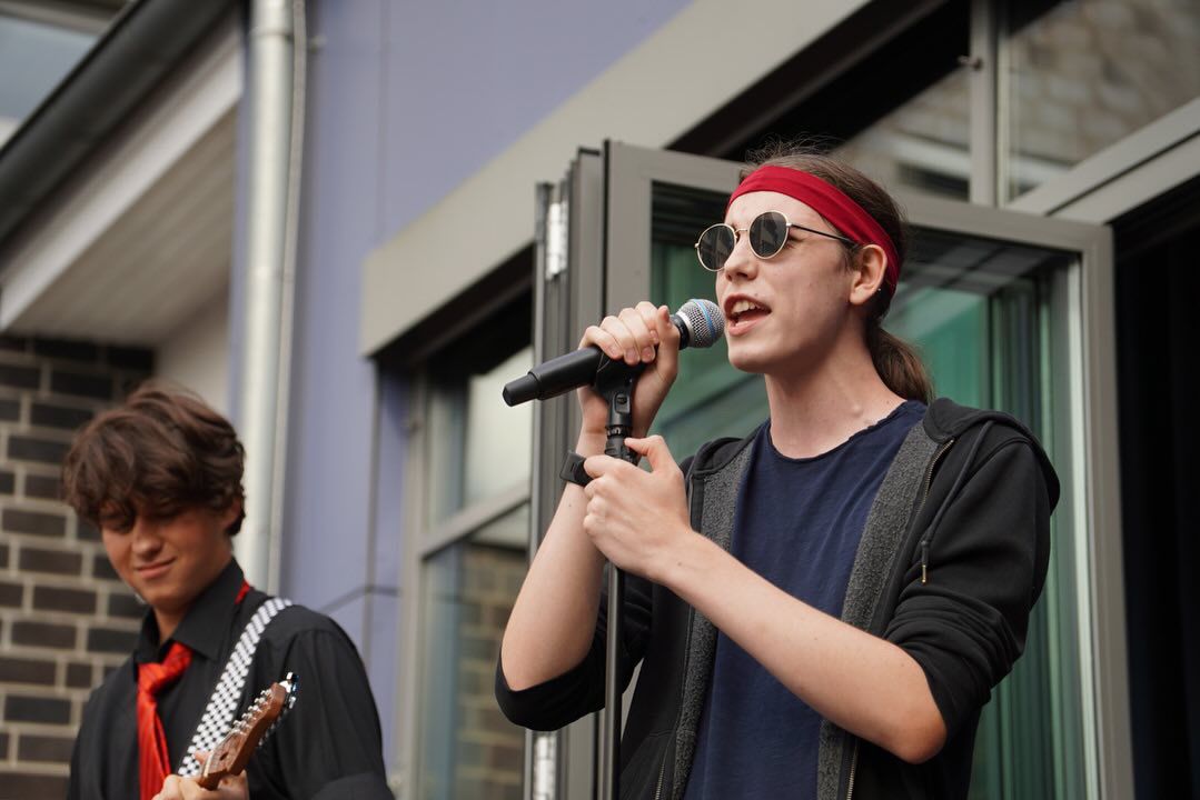 Oskar und Bogdan auf dem Sommerfest am GAK, 2024
